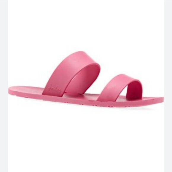 New JOULES ARA Ladies Recycled Rubber Mule Sandals light Pink flip flop size 8 - Picture 1 of 9